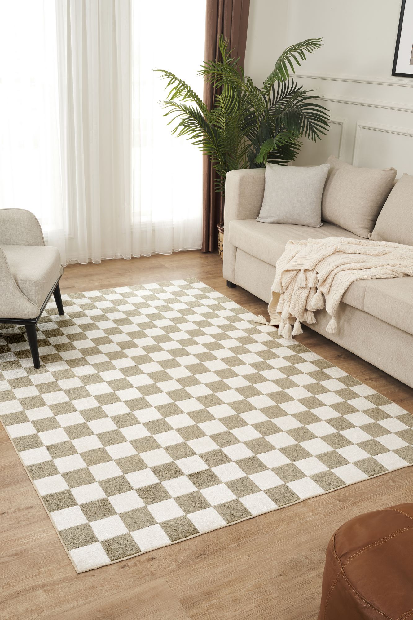 Covor, Damas 4003, 80x150 cm, Poliester, Crem / Aur