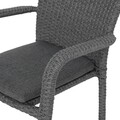 Scaun, Horeca, L.56 l.59/43 H.83 cm, aluminiu, gri