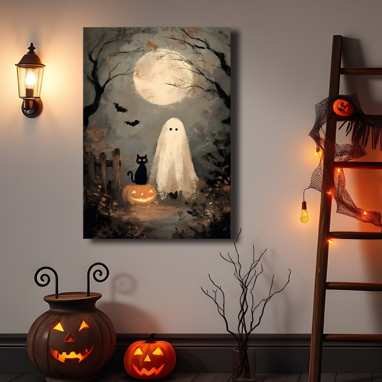 Tablou decorativ, 70100HALC-013, Material: Pânză de poliester, Multicolor — imaginea 2