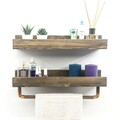 Raft de perete, Evila Originals, AA117, 50x15x15 cm, Maro