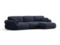 Coltar dreapta 6 locuri, Ophelia, Micadoni Home, 297x164x84 cm, tesatura structurata, albastru navy