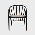 Scaun Calido, Homla, 58x55x78 cm, lemn/poliester, negru