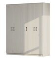 Dulap pentru haine, Rabi, Rb-185-04, 175x184x52 cm, Alb mat