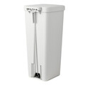 Cos de gunoi cu pedala, Brabantia, StepUp, 40 L, 35.2x28x66.6 cm, polipropilena, gri deschis