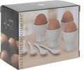 Set suport pentru oua Simple, 8 piese, portelan, ab