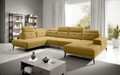 Coltar stanga 6 locuri ELTAP, LT-45SAV, Bretan, 350x205x107 cm, lemn/poliester, galben