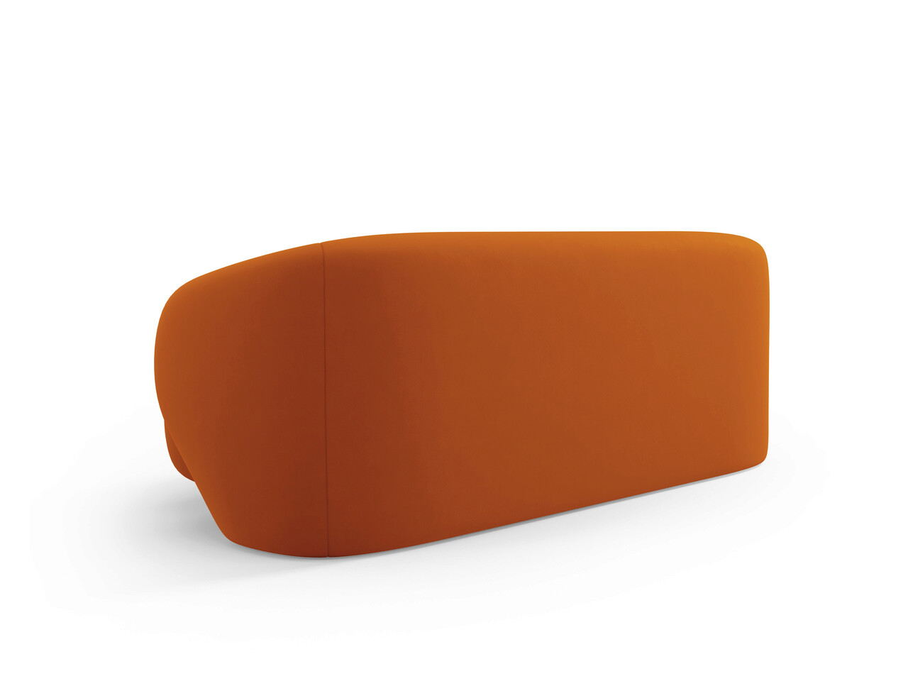 Canapea 2 locuri, Camden, Cosmopolitan Design, 169x102x72 cm, catifea, teracota - 2 | YEO