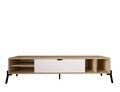 Set mobilier living, Puqa Design, Ponuse, PAL, Stejar Safir / Alb