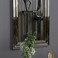 Oglinda decorativa, Siam, Boss, 30x90x3 cm, MDF , Argintiu