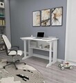 Birou, Hanah Home, Pillar, 100x74.3x55.5 cm, Alb