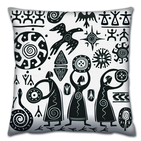 Perna, a14655, 43x43 cm, 50% bumbac / 50% poliester, multicolor