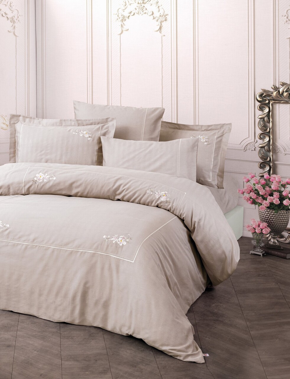 Lenjerie de pat dubla, Alameda - Lilac, Cotton Box, Bumbac Satinat
