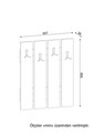 Cuier de perete, Furny Home, Anita, 64.7x80x3.6 cm, Maro