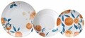 Serviciu de masa 18 piese, Tognana, Madison Arance, portelan, multicolor
