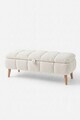 Banca, Hanah Home, Sara, 90x45x35 cm, Alb