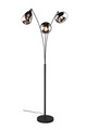 Lampadar Lumina, TRIO, 31x71x200 cm, 10W, 3x E14, metal, negru mat/argintiu