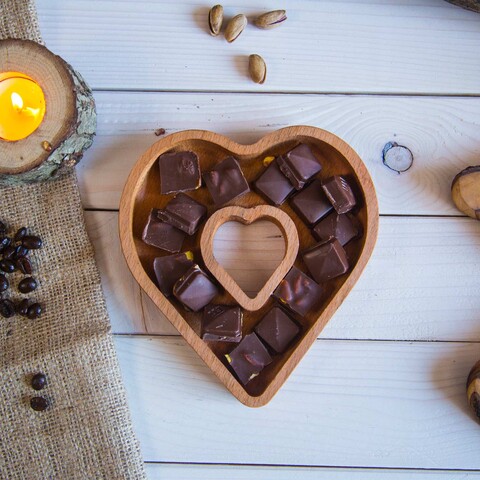 Platou pentru servire Heart – UP00217, Forsberg, 15x16x2 cm, lemn Forsberg