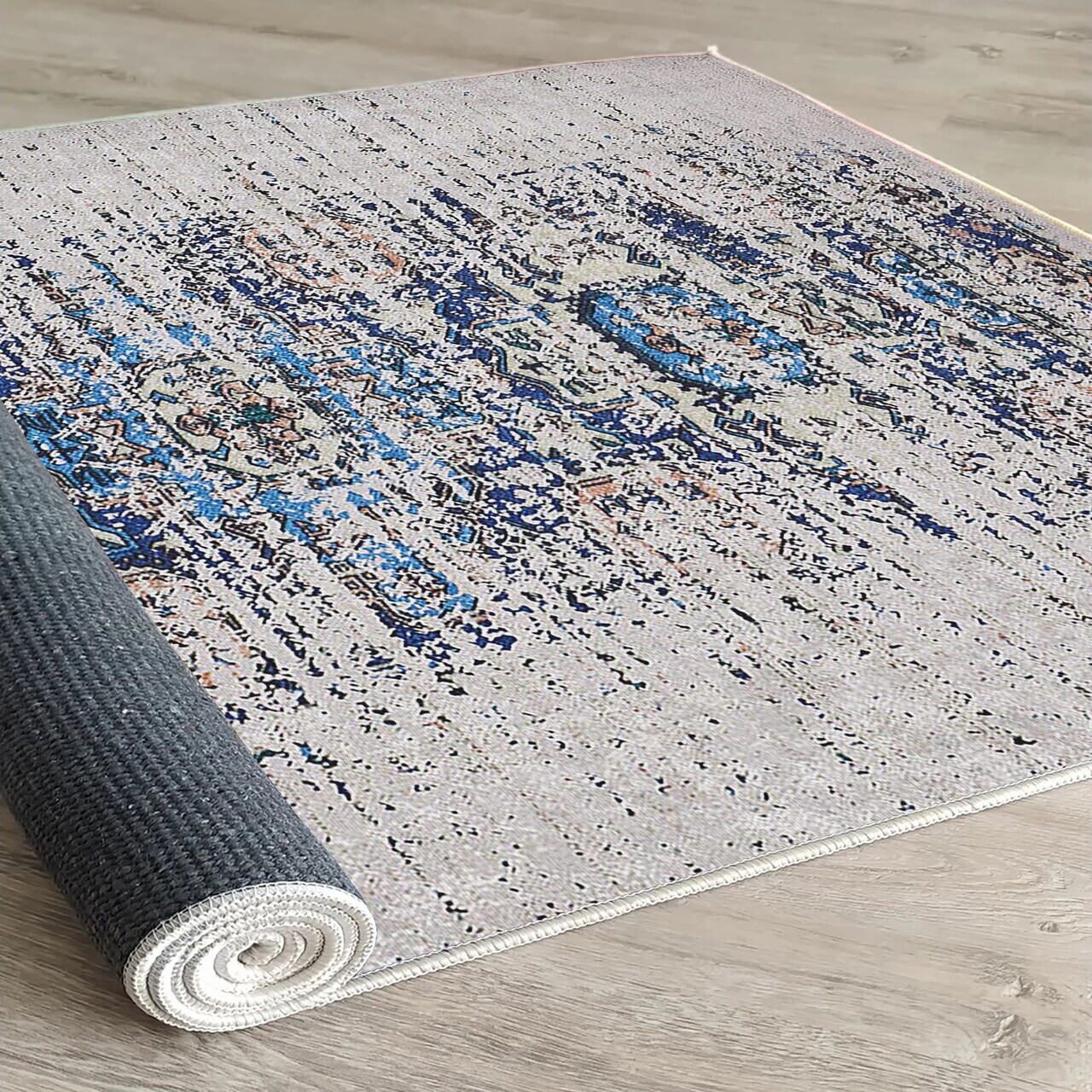 Covor, Woopamuk025, 180x280 cm, Bumbac/Poliester, Gri - view 4
