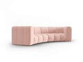 Canapea semirotunda 3 locuri, Lupine, Micadoni Home, BL, 322x135x70 cm, poliester chenille, roz
