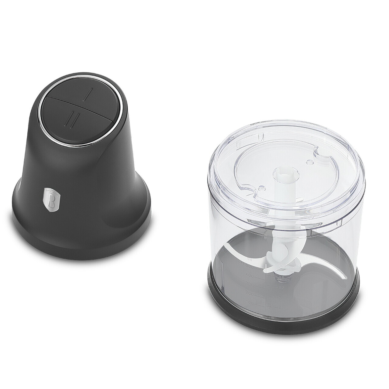 Tocator 2 in 1 Berlinger Haus, Anthracite, 1 L, inox/plastic, antracit mat/transparent - imagine 3
