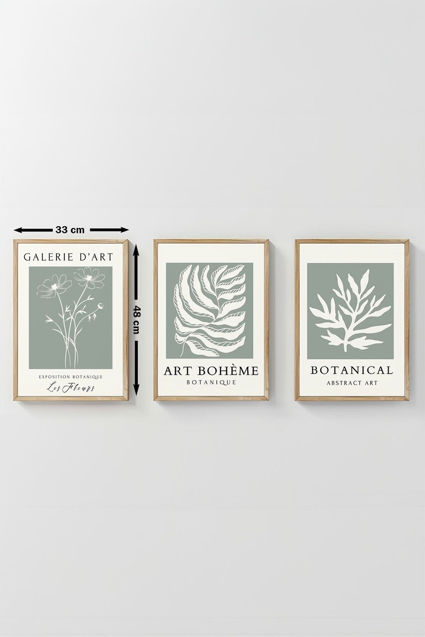 Set 3 tablouri decorative, Artvmodel24-Ahsap, Vopsea: 100% MDF (grosime: 2,7 mm), Multicolor - view 4