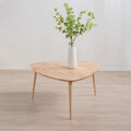 Masuta de cafea Purnam, Homla, 90x90x45.5 cm, lemn, natur