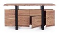 Bufet inferior Artur, Bizzotto, 175x45x90 cm, lemn de salcam/otel
