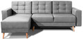 Coltar extensibil reversibil 3 locuri ELTAP, AsgL-26, Asgard, 248x162x93 cm, lemn/poliester, gri deschis