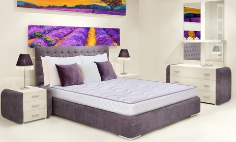 Saltea Super Ortopedica Tri Flexa Lavanda Therapy, 12+3+3 Memory 140 x 200 x 20 cm