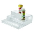 Organizator pentru condimente Linus, iDesign, cu 3 rafturi, 22.5x22.5x9 cm