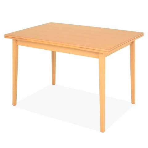 Masa dining extensibila, shangai, 120/150/180 x 80 x 77 cm, mdf, natur