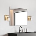 Aplica de perete, Zahar - 13111, Fulgor, 12 x 20 x 51 cm, 1 x E14, 40W, auriu