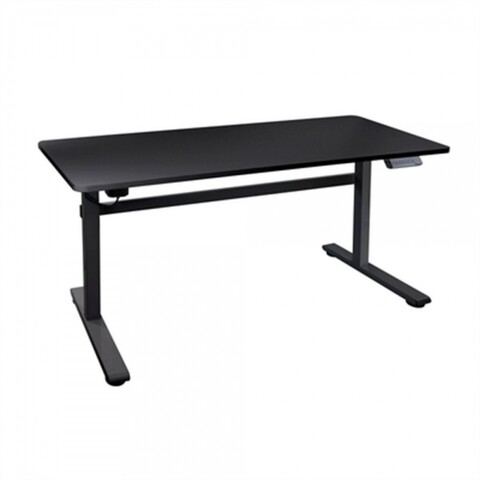 Birou, tooq, cu inaltime reglabila, 140 x 60 x 73/118 cm, mdf, negru