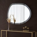 Oglinda decorativa, Neostill, Aqua Gusto, 83x63 cm, Sticla temperata, Transparent