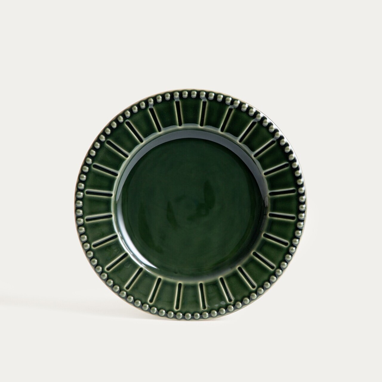 Set 4 farfurii pentru desert Kobbi, Homla, 21.5 cm, ceramica, verde — imaginea 3