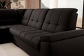 Coltar extensibil stanga 3 locuri ELTAP, LT-22FL, Sado, 272x192x95 cm, lemn/poliester, maro inchis