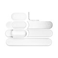 Set organizator chiuveta cu suport de uscare vase, Brabantia, SinkStyle Mineral, 75x13x15 cm, plastic/inox, alb