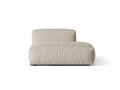 Modul dreapta pentru canapea, 2 locuri, Martina-169, Micadoni Home, 133x106x75 cm, tesatura structurata catifelata, bej deschis