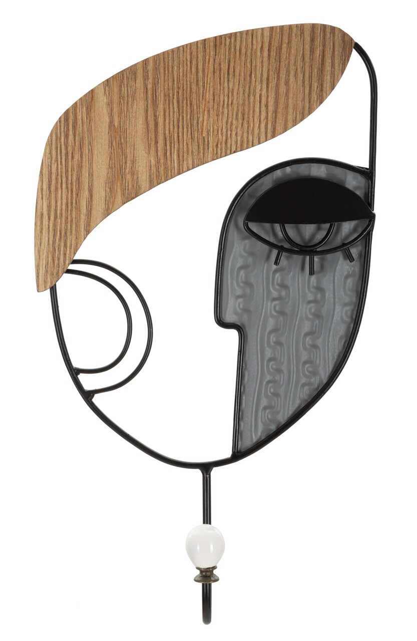 Cuier de perete Picassy, Mauro Ferretti, 16x33 cm, MDF/fier, multicolor
