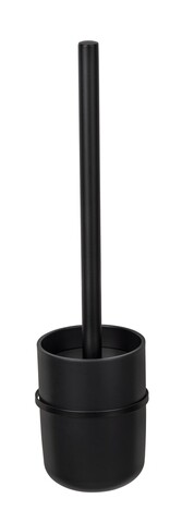 Perie toaleta cu suport, wenko, turbo-loc carpino, 9.5 x 35 x 10 cm, plastic/metal, negru