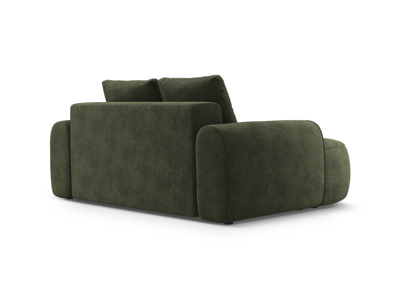 Canapea 2 locuri, Linz, Cosmopolitan Design, 175x100x84 cm, catifea, verde