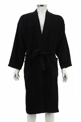 Halat de baie barbatesc, 100% bumbac, Hobby, Smart Black