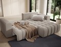 Coltar extensibil dreapta 4 locuri ELTAP, Bon-226, Bonett, 250x175x92 cm, lemn/poliester, bej inchis