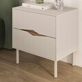 Noptiera, Hanah Home, Marquise, 50x52.3x35 cm, Gresie / Oud intens