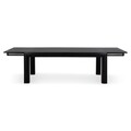 Masa dining extensibila, Chic, L.200/250/300 l.100 H.76, mdf/pal/furnir de mesteacan, wenge