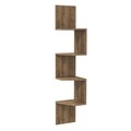 Raft pentru perete, Decorotika, Desaldo, 29.6 x 29.6 x 155.2 cm, pal melaminat, nuc
