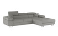 Coltar extensibil dreapta 4 locuri ELTAP, Armd-365, Armando, 289x203x85 cm, lemn/poliester, gri