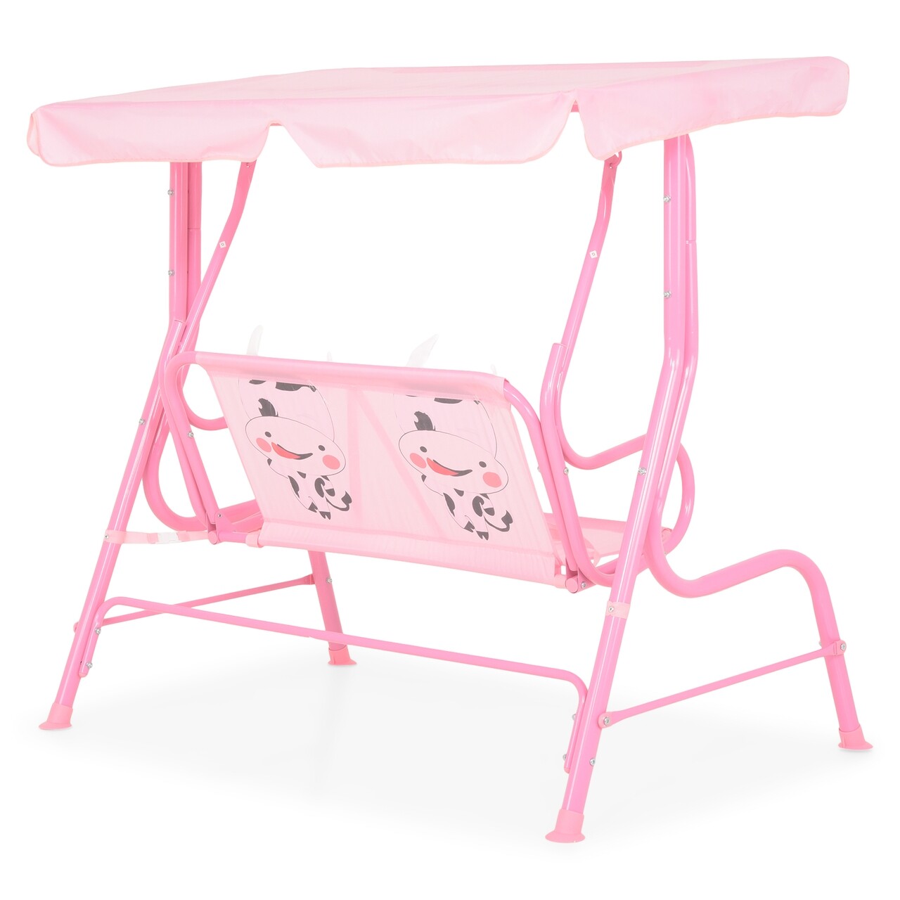 Leagan pentru copii, Cow, 115 x 75 x 110 cm, roz - imagine 5