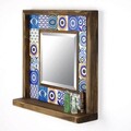 Oglinda decorativa, Evila Originals, STO002, 32.5x33x8 cm, Multicolor