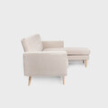 Coltar extensibil 3 locuri Mamalu, Homla, 197x82.5x86 cm, lemn/textil, bej